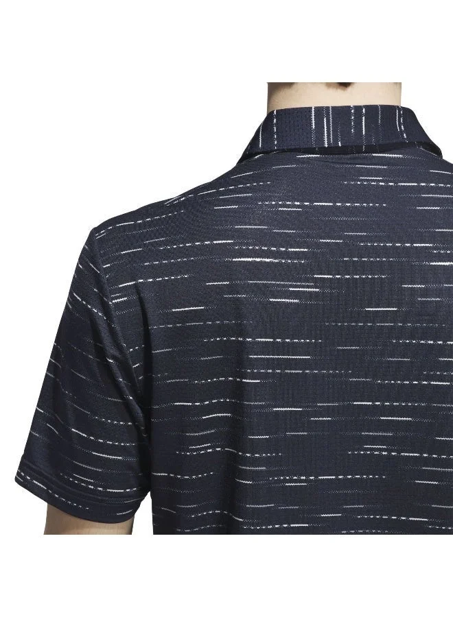 Adidas Ult Mesh Prt Lc Blue Polo Shirt (Short Sleeve) Polo Shirts For Men